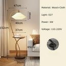 Axyaa Japanese Cloth Floor Lamp LED Warm Light Integrated Body Integration