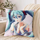 Axyaa Hatsune Miku Cushion Cover Set - Anime Fall Decor 45x45cm