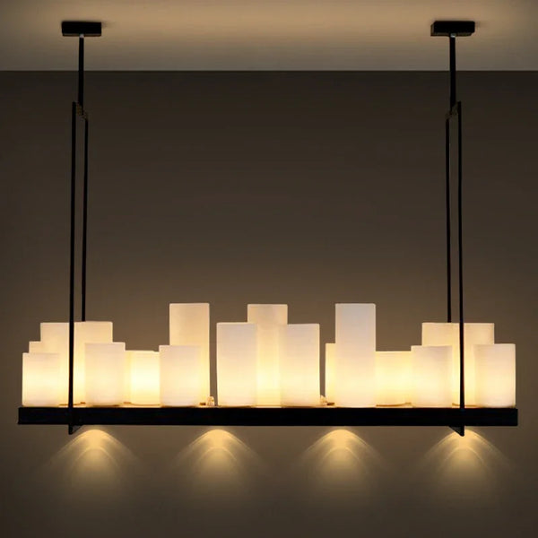 Axyaa Glass Candle Chandeliers for Home Decor and Kitchen Lighting