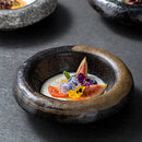 Axyaa Vintage Ceramic Dinner Bowl Round Tableware Pasta Plate Noodle Bowls