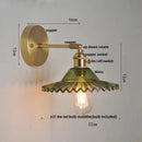 Axyaa Nordic Green LED Wall Lamp Sconce Copper Adjustable Arm for Bedroom and Living Room