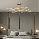 Axyaa Modern Ceiling Chandelier LED Lamp for Living Room, Bedroom, and Dining Room