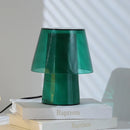 Axyaa Nordic Glass Desk Lamp with LED for Bedroom and Living Room