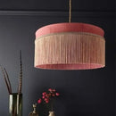 Axyaa Boho Tassel Pendant Light - French Vintage Style for Living Room, Bedroom, or Dining Room