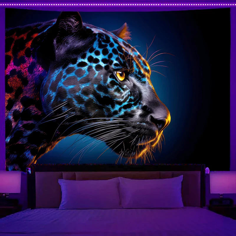 Axyaa Fantasy Starry Sky Cat Tapestry for Home Bedroom Hippie Decor