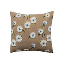 Axyaa Floral Soft Black Grey Beige Pillow Cover 45x45cm for Home Decoration