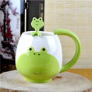 Axyaa Cute Frog Ceramic Mug Creative Drinkware