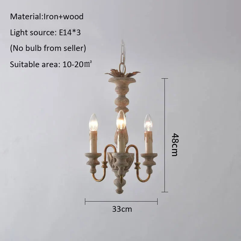 Axyaa Retro French Style Chandelier for Kitchen Living Room & Restaurant