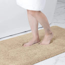 Axyaa Chenille Bathroom Mat Soft Bath Rug Absorbent Non-Slip Washable
