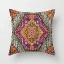 Axyaa Red Moroccan Short Plush Ethnic Style Cushion Cover for Home Decoration