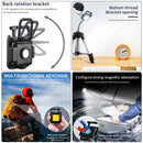 Axyaa LED Lantern Flashlight Keychain USB Rechargeable Compact Outdoor Emergency Light