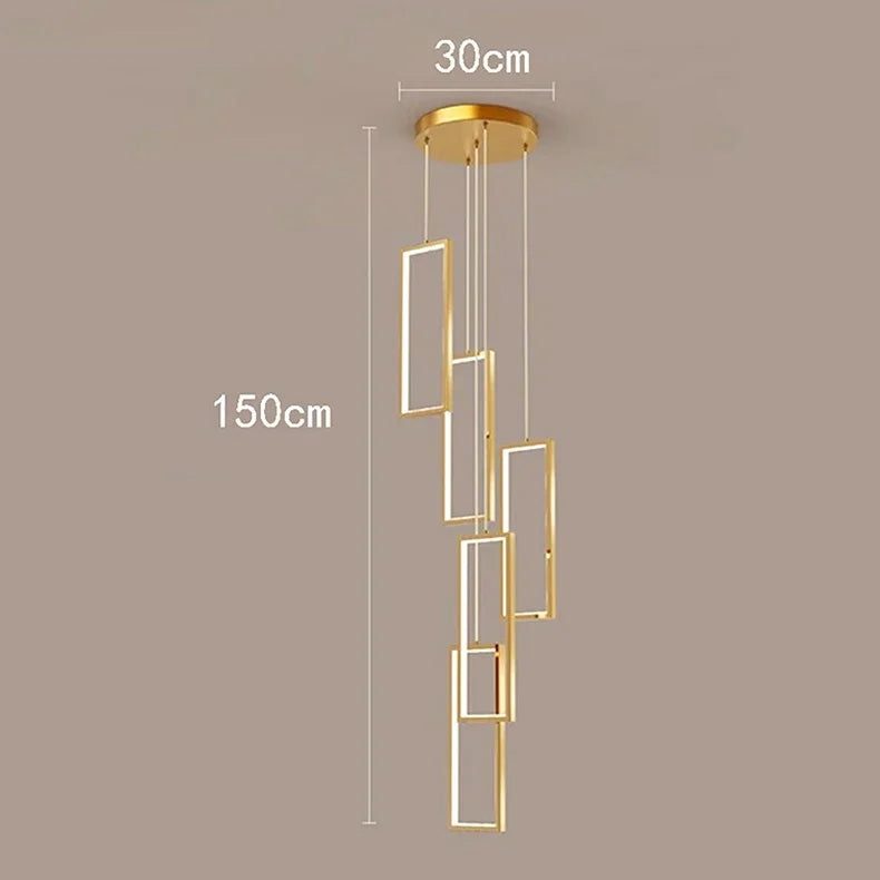 Axyaa Nordic Stair Chandelier Ceiling Light for Living and Dining Room