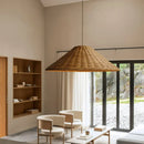 Axyaa Rattan Hand Knitted Suspension Pendant Lights for Dining Room Kitchen
