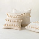 Axyaa Cotton Tassel Cushion Cover - Northern Europe Style 30X50/45X45cm