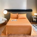 Axyaa Crystal Velvet Flat Sheet, Warm Solid Color Bed Linen, Multi Size Bedspreads Soft