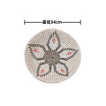 Axyaa Seaweed Woven Plate: Stylish Straw Decorative Art for B&B Ornaments