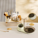 Axyaa Rotating Cosmetic and Jewelry Organizer for Makeup, Brushes, Lipsticks
