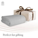 Axyaa King Size Luxury Cotton Herringbone Blanket