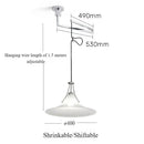 Retro White Pendant Light for Cafe & Bar by Axyaa