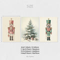 Axyaa Nutcracker Soft Christmas Canvas Wall Art Set