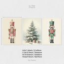Axyaa Nutcracker Soft Christmas Canvas Wall Art Set