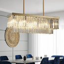 Axyaa Crystal Chandelier Pendant Light for Living Room and Dining Room