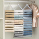 Axyaa Hanging Closet Organizer Shelves for Pants Socks Underwear - Space-Saving Storage Solution