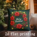 Axyaa Christmas Magic Pillow Covers for Sofa, Bedroom, Car - Rectangular Cushion Cover