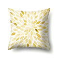Axyaa Yellow Plant Landscape Print Decorative Cushion Cover 45X45CM