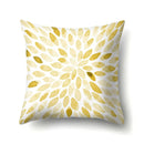 Axyaa Yellow Plant Landscape Print Decorative Cushion Cover 45X45CM
