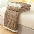 Axyaa Flannel Double-sided Blanket for Winter, Soft Polyester, Various Sizes