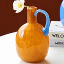 Axyaa Single Ear Glass Vase Hydroponic Color Bottle