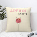 Axyaa Aperol Spritz Themed Decorative Pillow Covers for Sofa, Bedroom, Car