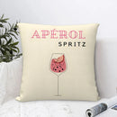 Axyaa Aperol Spritz Themed Decorative Pillow Covers for Sofa, Bedroom, Car