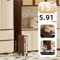 Axyaa Vintage Slim Storage Cart with Drawers for Kitchen/Bathroom/Living Room