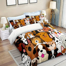 Axyaa Dog Lover Duvet Cover Set for Kids Bedroom Decor