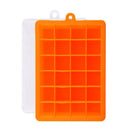 Axyaa Silicone Ice Cube Tray - 24 Grid Small Square Mold for Ice Maker