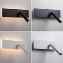 Axyaa Nordic LED Wall Lamp with Switch - Rotating, Ideal for Bedroom, Living Room & Study