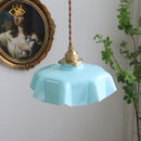 Axyaa Yellow Glass LED Pendant Lights for Indoor Lighting, Nordic Hanging Lamp