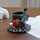 Axyaa Ceramic Camellia Flower Tea Cup Saucer Set