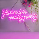 Axyaa Neon Sign for Proposal Party Room Decoration, Girls Pink Bedroom.