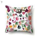 Sloth & Tropical Plants Printed Pillow Cover by Axyaa