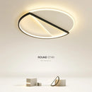 Axyaa Modern Semicircle LED Ceiling Lamp for Home Decor and Lighting