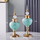 Luxury Crystal Glaze Ceramic Wedding Gift Home Decor Figurines by Axyaa