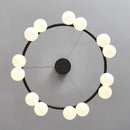 Axyaa Cherry Pendant Light - White Glass Chandelier for Living Room & Dining Table