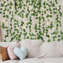 Axyaa Artificial Ivy Plant Wall Vines with LED String Lights, Greenery Ivy Leaf Vines