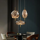 Axyaa Luxury LED Bedside Chandelier - Modern Art Glass Small Light