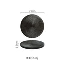 Axyaa Matte Ceramic Round Flat Plate for Molecular Cuisine and Dining