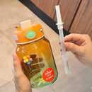 Axyaa Gradient Sports Water Bottle 700ml Tritan with Straw, Portable & Cute for School