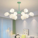 Axyaa Modern Orchid Chandeliers: Luxury LED Lighting Fixtures for Home Decor.